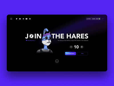 PLANET HARES - NFTs crypto design gamefi ill illustration mint motion graphics nft nftart opensea ui web