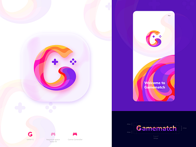 Game Logo app logo brand identity branding colorful logo conceptual logo creative logo digital color logo g logo g m logo game controller logo game logo logo logo icon logo mark logo trend modern logo typo logo typography webpage logo