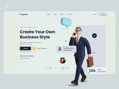 Business landing page business business style company corporate creative design digital landing page market marketing marketing agency minimal ui ui website template ux web website work