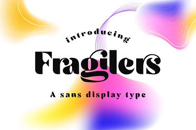 Fragilers bold sans serif bold branding decorative design font illustration logo sans serif typeface typography