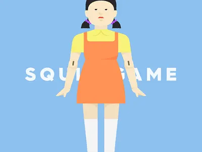 squid game - stage 01 branding graphic illustration logo meanimize pictogram squidgame