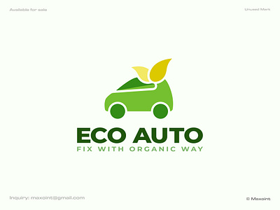 Automotive Logo Design | Auto Logo Mark auto logo automotive logo branding car logo car wash company logo design gradient green icon leaf logo logo logo designer logo mark mark modern logo monogram organic startup vector