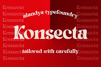 Konsecta - Unique and versatile serif display branding decorative design font illustration logo typeface typography vector