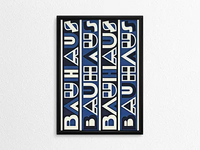 Bauhaus Poster III ... bauhaus branding design illustration logo minimal poster type typo typography vector graphic