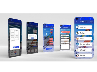 Mobile app design branding ui