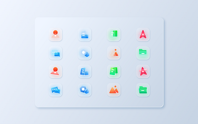Ground glass Icon app design icon logo ui