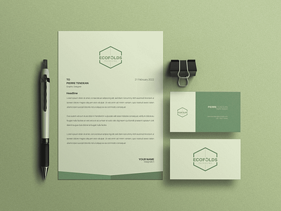 ECOFOLDS Brand Visual branding graphic design logo