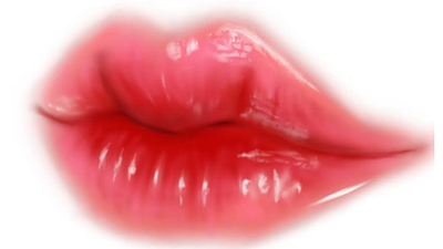 Glossy Lips 3d animation graphic design