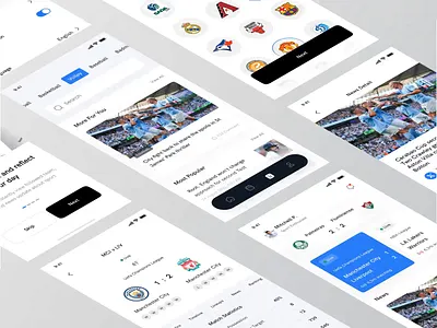 BALR - Sport News Mobile Apps animation apps basketball branding card design football graphic design mobile mobile app motion graphics news product sport sportnews sports ui uidesign uiux ux