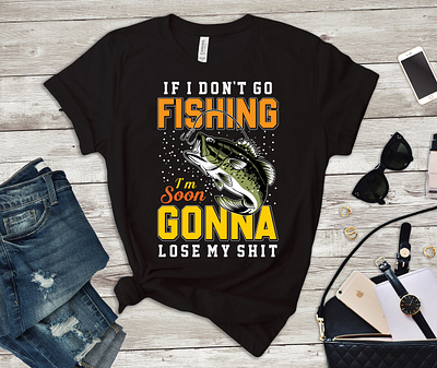 Fishing T-Shirt Design branding clothing design designer etsy fish fish design fisher man fishing fishing boy fishing design fishing girl fishing lover fishing t shirt design graphic design illustration logo merch by amazon t shirt design vector