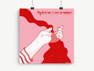 Why Do We Love If We’re So Mistaken? artist band band merchandise branding charli xcx christine and the queens design illustration logo lyric poster song tour poster