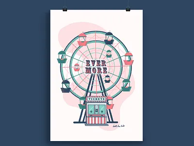 Taylor Swift Coney Island arcade band band merch band merchandise bandmerch branding coney island design dreamy evermore fair ground fairground folklore illustration logo taylor swift wonder wonderland
