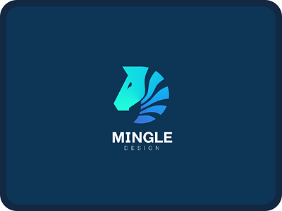 Zebra-Mingle LOGO branding design icon logo