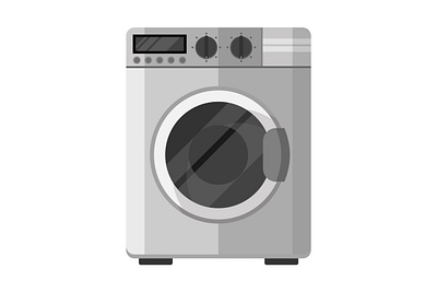 Washing machine illustration flat design adobe illustrator art artwork cartoon design digital art digital illustration flat flat design graphic graphic design icon illustration kitchen machine ui vector vector art