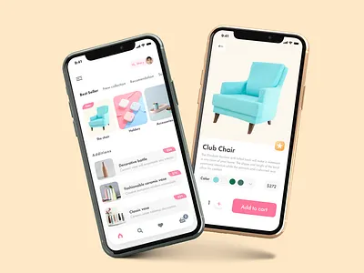 Furniture e-commerce App app design ecomerce figma furniture mobile shop store ui ux