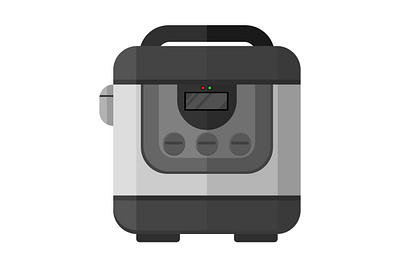 Electric rice cooker flat design illustration adobe illustrator art artwork cartoon design digital art digital illustration flat flat design graphic graphic design icon illustration kitchen machine ui vector vector art