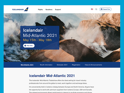 Icelandair Mid-Atlantic 2021 design graphic design ui ux web design