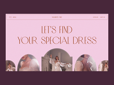 Web Design for a Bridal Boutique boutique bridalboutique bride company website ecommerce fashion feminine figma graphic design homepage main screen marriage online store ui ux website design wedding wedding dress weddings wev design