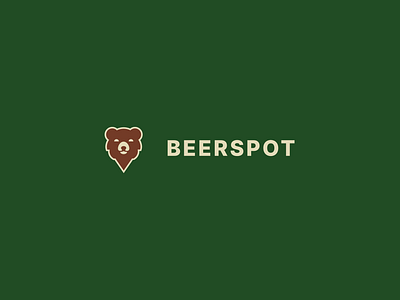 Beerspot — Combination Mark bar bear beer branding brew brewery brewing craft illustration location logo mark mascot place spot symbol