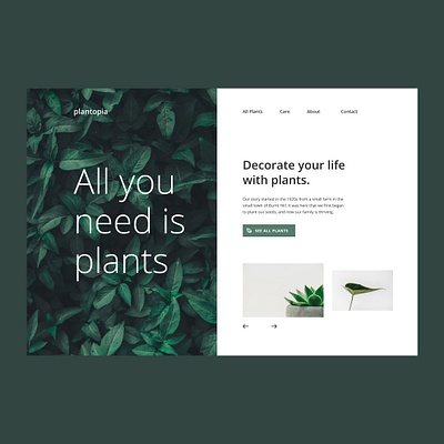 Website Design Plantopia gardening plant plants webdesign website websitedesign