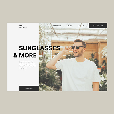 Website Design RayProtect shop sunglass sunglasses webdesign website websitedesign