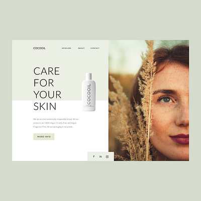 Website Design Cocooil shop skin skincare webdesign website websitedesign