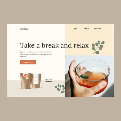 Website Design Teatime tea tealeaves teatime webdesign website websitedesign