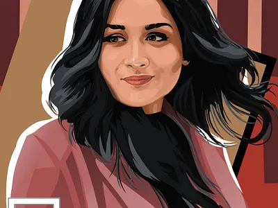 salha khanam nadia vexel digital illustration by dihan art cartoon design digital art digital illustration digitalpaint illustration paint