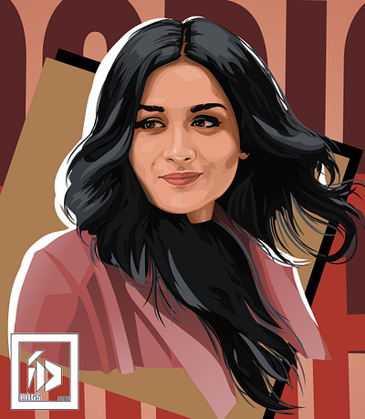 salha khanam nadia vexel digital illustration by dihan art cartoon design digital art digital illustration digitalpaint illustration paint