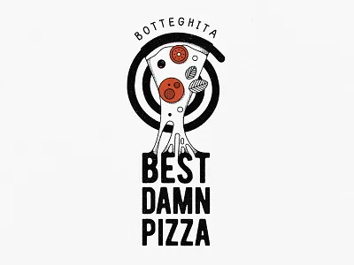 Best Damn Pizza art design digital art food lover freelance illustration illustrator italian line art line vector mauritius minimal pizza pizzeria poster poster design restaurant simple textured textures