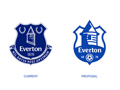 Everton FC New Logo branding design everton football graphic design icon logo ui ux vector