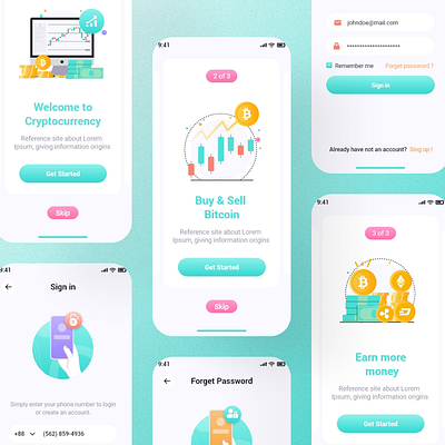 Bitex – Crypto Wallet Adobe XD Template bitcoin blockchain coin currency crypto crypto trading currency exchange ethereum finance ico mobile app share market ui desing uiux ux design wallet