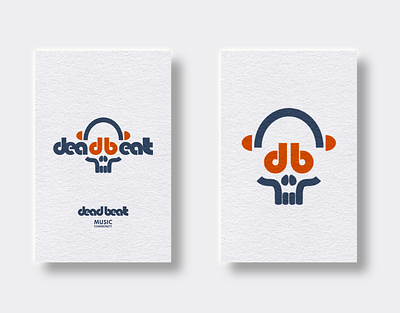 Dead beat beat design illustration logo music october skull spooky vector