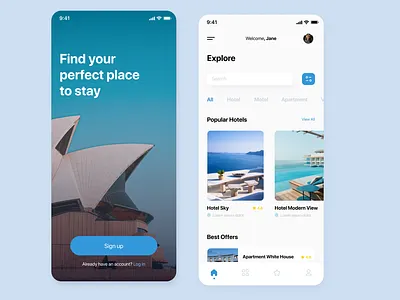 Booking App application booking design mobile mobile app ui uiux