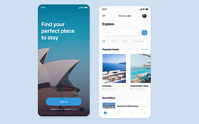 Booking App application booking design mobile mobile app ui uiux