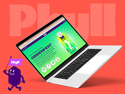 Fruit and Green Smoothie Website Design branding drink graphic design healthy web web design