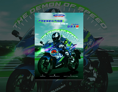 Promotional Banner ADS Suzuki GSXR 150 adobe photoshop ads banner cycle flyer graphic design logo poster social media