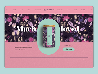 much love branding floral food texture ui uidesign web