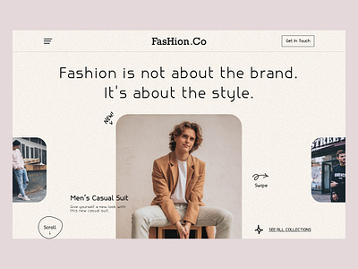Fashion Website Header clean clothing brand clothing store design dribble shot fashion fashion web header fashion website header header landing page minimal typography ui ux web design webdesign webheader website design