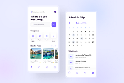 GoTrip Travel App app mobile mobile app mobile app design uidesign uiux