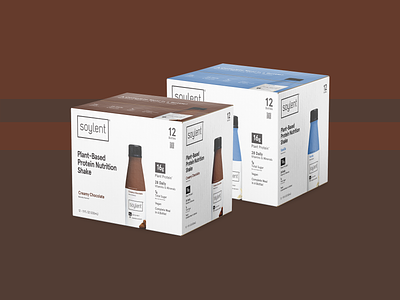 Protein Shake Box Design box drink graphic design mock up package design