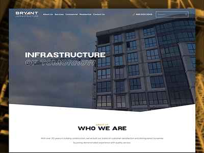 Bryant Infrastructure construction designzillas orlando ui web design website