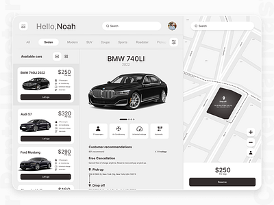 Car Rent Master car rent clean dashboard ios landing maps mobile app design modern product design rental transport user experience user interaction user interface web design