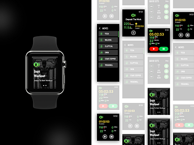 Apple Watch UI apple ui apple watch design ui ui ux uiux ux ux design watch ui