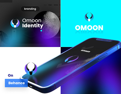 Omoon identity affinity designer branding design figma gradient graphic design identity illustration logo ui vector web design