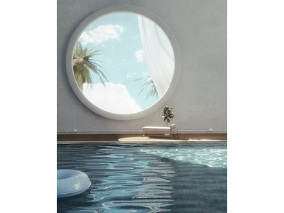 Unbovered 3d 3dart blender c4d cinema4d digitalart environment pool rendering summer