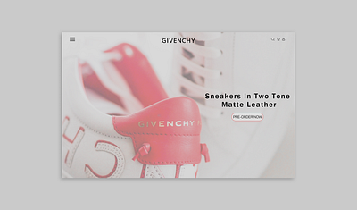 Pre-Order - Daily UI 75 branding daily ui daily ui 075 design figma givenchy graphic design illustration landing page pre order ui ui design web web design