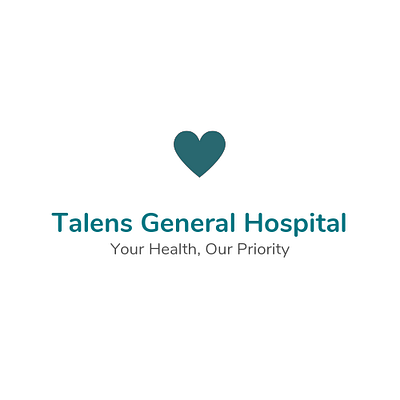 Talens General Hospital health hospital life logo logo design