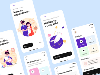 Healthy pet mobile app design android android app android app design app app design health ios ios app ios app design ios mobile mobile mobile app mobile app design mobille app pet pet app ui ui ux ux ux ui
