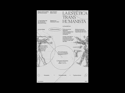 La Estética Transhumanista graphic design layout poster print transhumanism